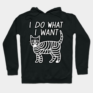 I do what i want funny cat Hoodie